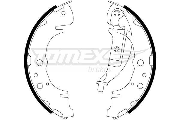 Sada brzdových čeľustí TOMEX Brakes